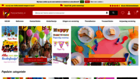 What Feestartikelen.nl website looked like in 2020 (5 years ago)
