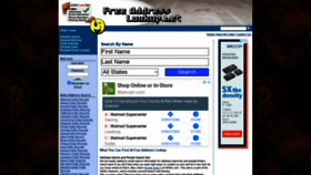 What Freeaddresslookup.net website looked like in 2020 (3 years ago)