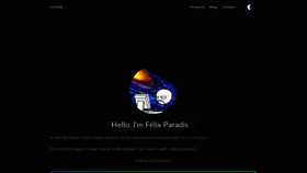 What Felixparadis.com website looked like in 2020 (4 years ago)