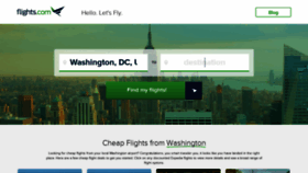 What Flights.com website looked like in 2020 (3 years ago)