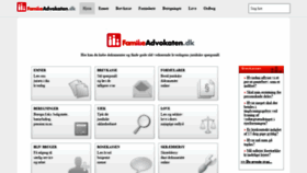 What Familieadvokaten.dk website looked like in 2020 (5 years ago)