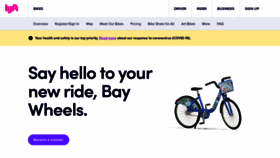 What Fordgobike.com website looked like in 2020 (3 years ago)