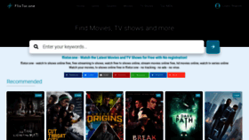 What Flixtor.one website looked like in 2020 (3 years ago)
