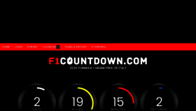 What F1countdown.com website looked like in 2020 (3 years ago)