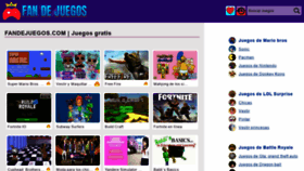 What Fandejuegos.com website looked like in 2020 (3 years ago)