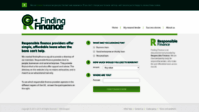 What Findingfinance.org.uk website looked like in 2020 (5 years ago)