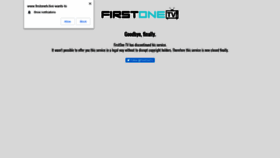 What Firstonetv.net website looked like in 2020 (3 years ago)