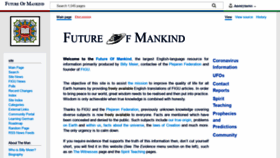 What Futureofmankind.co.uk website looked like in 2020 (3 years ago)