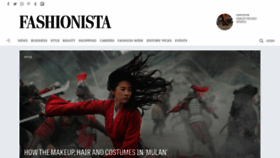 What Fashionista.com website looked like in 2020 (3 years ago)