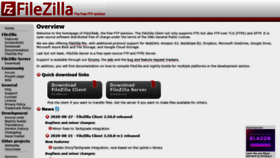 What Filezilla-project.org website looked like in 2020 (5 years ago)