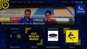 What Firstviennafc.at website looked like in 2020 (3 years ago)