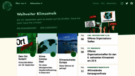 What Fridaysforfuture.at website looked like in 2020 (3 years ago)