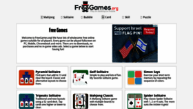 What Freegames.org website looked like in 2020 (3 years ago)