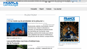 What France-catholique.fr website looked like in 2020 (3 years ago)