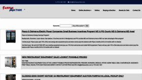 What Fairfaxauction.net website looked like in 2020 (3 years ago)