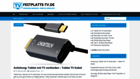 What Festplatte-tv.de website looked like in 2020 (3 years ago)