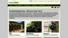 What Fassadengruen.de website looked like in 2020 (3 years ago)