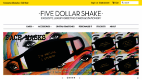 What Fivedollarshake.com website looked like in 2020 (3 years ago)