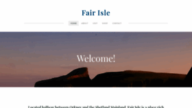 What Fairisle.org.uk website looked like in 2020 (3 years ago)