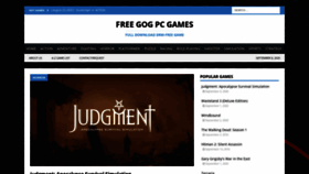 What Freegogpcgames.com website looked like in 2020 (3 years ago)