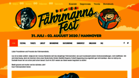 What Faehrmannsfest.de website looked like in 2020 (3 years ago)