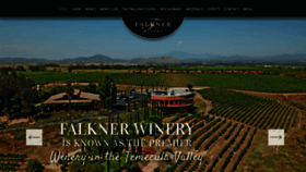 What Falknerwinery.com website looked like in 2020 (3 years ago)