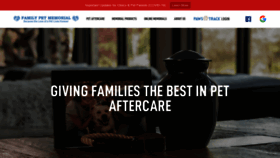 What Familypetmemorial.com website looked like in 2020 (3 years ago)