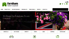 What Farnham.gov.uk website looked like in 2020 (3 years ago)