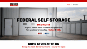 What Federalselfstorage.ca website looked like in 2020 (3 years ago)