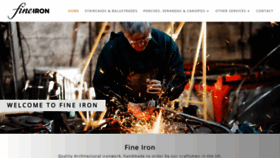 What Fineiron.co.uk website looked like in 2020 (6 years ago)