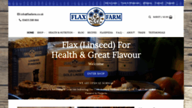What Flaxfarm.co.uk website looked like in 2020 (3 years ago)