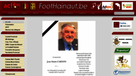 What Foothainaut.be website looked like in 2020 (3 years ago)