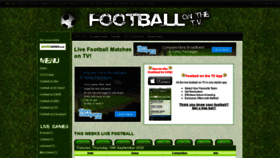 What Footballonthetv.co.uk website looked like in 2020 (3 years ago)