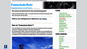 What Fotoschule-ruhr.de website looked like in 2020 (3 years ago)