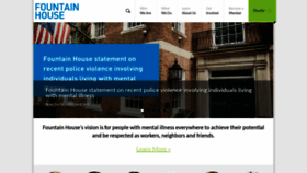 What Fountainhouse.org website looked like in 2020 (3 years ago)