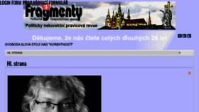 What Fragmenty.cz website looked like in 2020 (4 years ago)