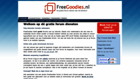 What Freegoodies.nl website looked like in 2020 (3 years ago)