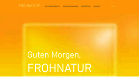 What Frohnatur.de website looked like in 2020 (3 years ago)