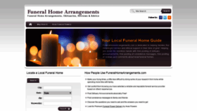What Funeralhomearrangements.com website looked like in 2020 (3 years ago)