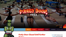 What Funkydooryoga.com website looked like in 2020 (3 years ago)