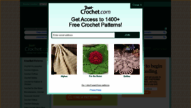 What Free-crochet.com website looked like in 2020 (3 years ago)