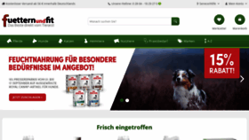 What Fuetternundfit.de website looked like in 2020 (3 years ago)