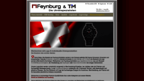 What Feynburg-uhren.de website looked like in 2020 (3 years ago)