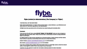 What Flybe.com website looked like in 2020 (3 years ago)