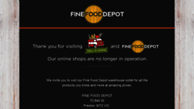 What Finefooddepot.com.au website looked like in 2020 (3 years ago)