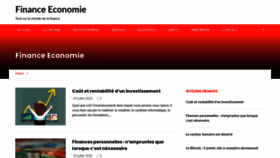 What Finance-economie.com website looked like in 2020 (3 years ago)