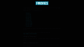 What Fmovies.name website looked like in 2020 (3 years ago)