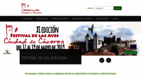 What Festivaldelasavescaceres.com website looked like in 2020 (3 years ago)