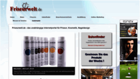 What Friseurwelt.de website looked like in 2020 (3 years ago)