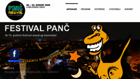 What Festivalstandupkomedije.si website looked like in 2020 (3 years ago)